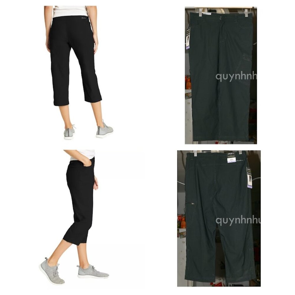 Brand new Eddie Bauer ‎tech Capri Women's Pants  black